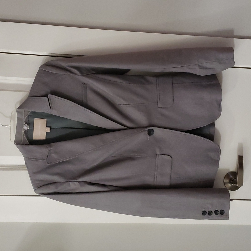 Banana Republic Grey Pinstripe Suit Jacket Sz 4